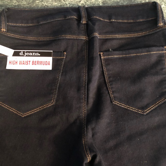 High waisted Y2k Bermuda denim shorts D.jeans NWT - Picture 4 of 6